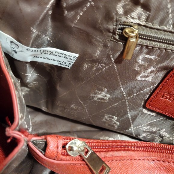 Betty Boop Red Satchel - Picture 10 of 10